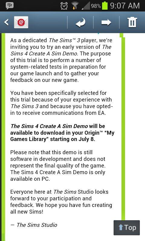 SimsSimmerMad's tweet image. Get this email excited @TheSims