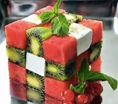 Fruit Rubik's cube.