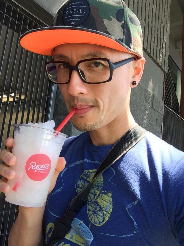 theChrisDo's tweet photo. How many calories are in this #lycheeSlush @RecessTruck? Better yet, don't tell me. http://t.co/5RUgmOTrWd