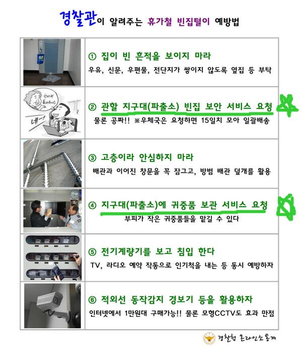 (범죄예방꿀팁)

경찰관이 알려주는 휴가철 빈집털이 예방법.jpg