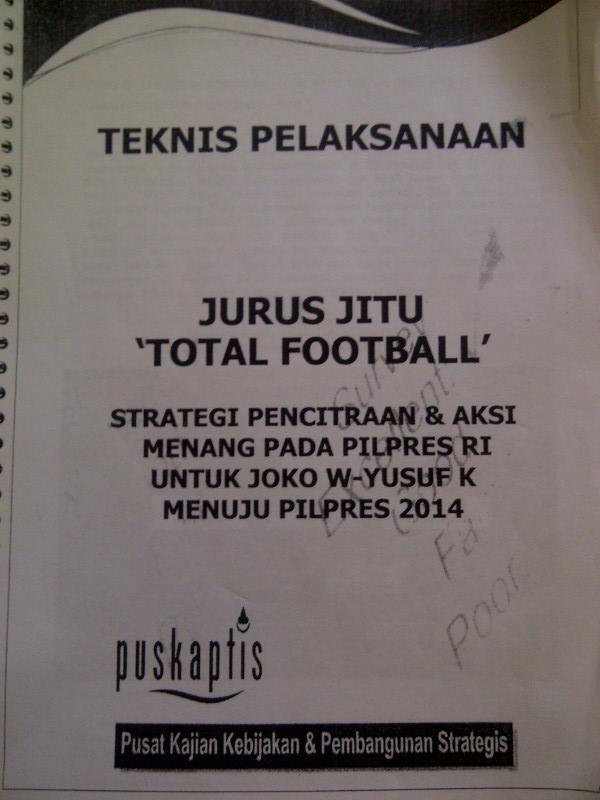 IndraJPiliang's tweet photo. Utk http://t.co/LO49AdHuac: foto proposal Puskaptis &amp;quot;Jurus Jitu Total Football&amp;quot;, tanpa program #PilDun :D http://t.co/LTQakKl0Tn