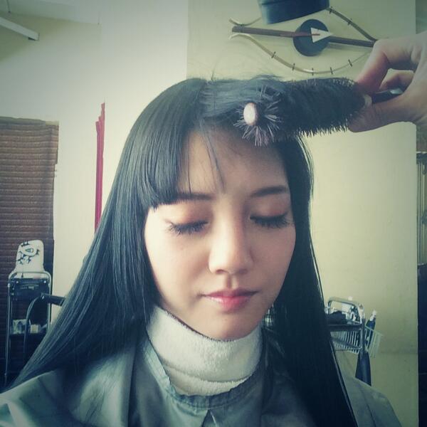 みわに髪綺麗にしてもらってきた！