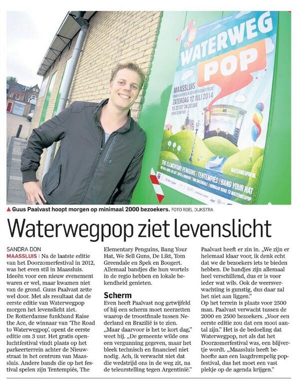 Zaterdag 13.00-24.00u 
Waterwegpop, parkeerterrein achter Nieuwstraat, mis het niet! 

(AD 11-07-14)  <a href="/ervaar400jaar/">Ervaar400jaar</a>