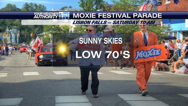 It's Moxie Time in #LisbonFalls this weekend. The weather looks great for the parade tomorrow! #moxiefestival