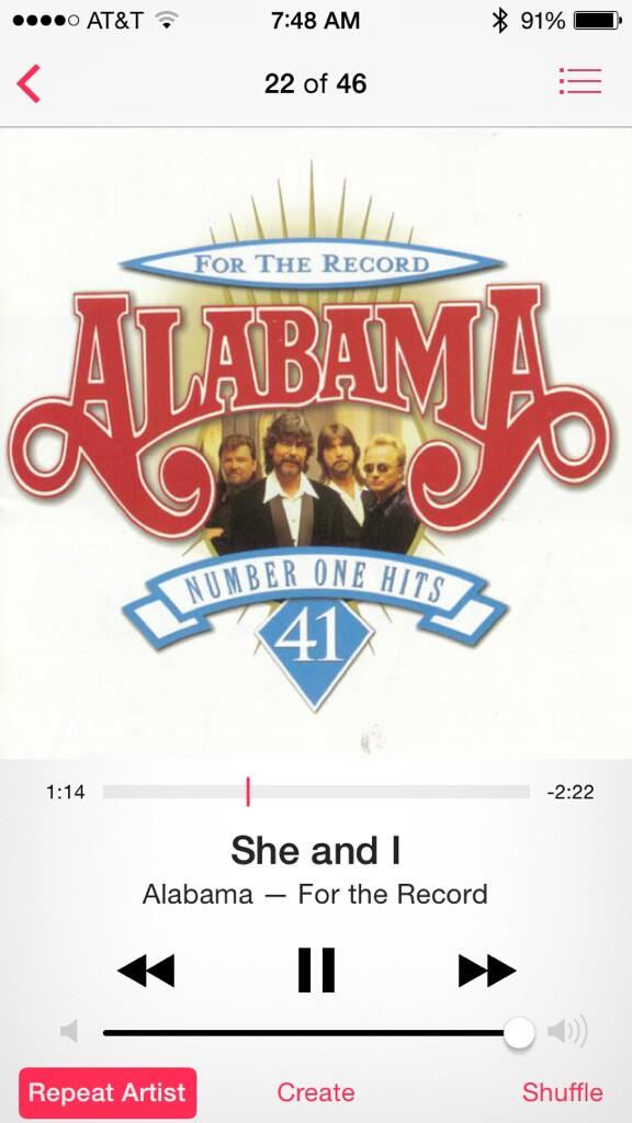 RBobbyH's tweet image. I've been listening to straight Alabama all week. #SheandI