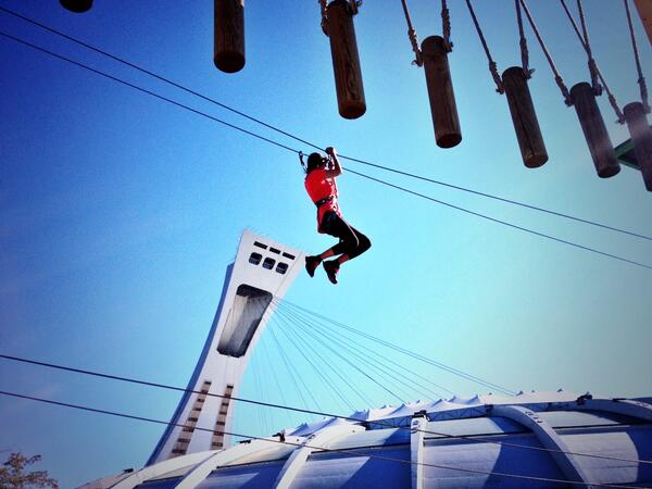 Zipline! With <a href="/Aalia_Adam/">Aalia Adam</a> and <a href="/Global_Montreal/">Global Montreal</a> #exalto