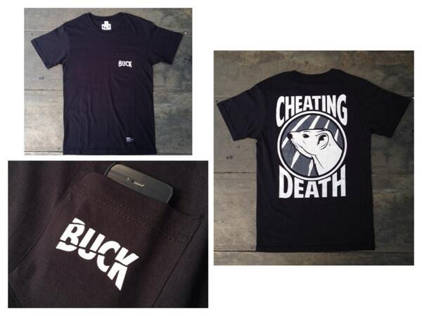 [New Arrival] <a href="/BUCK_apparel/">BUCK.apparel</a> Cheating Death Pocket T-shirt Black. IDR 225k
