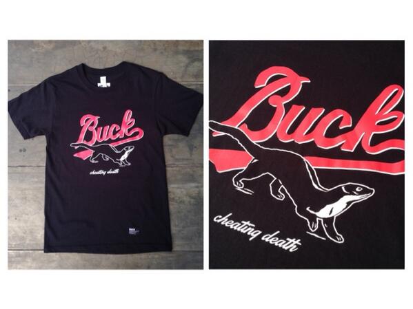 [New Arrival] <a href="/BUCK_apparel/">BUCK.apparel</a> Cheating Death Script T-shirt Black. IDR 210k