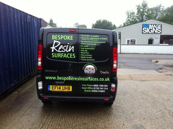 taylorbizimage's tweet image. Bespoke resin surfaces have a brand new bespoke signwritten van @BizImageDan @BizImagePromo @BizImageAndy
