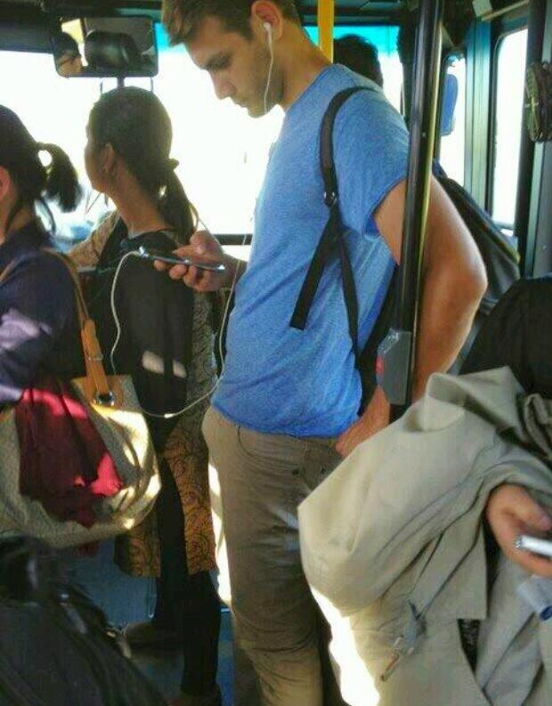 “Using public transport isn't always that bad!! #bulge #publictrans...