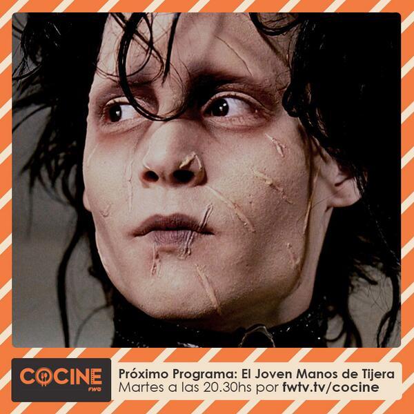 CoCine_FWTV's tweet photo. Este martes, Tim Burton &amp; Johnny Depp presentan "El Joven Manos de Tijera". ¿Qué cocinaremos? #JovenManosEnCoCine http://t.co/YozvlqtR4f