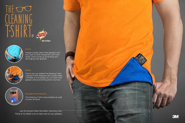 wedo_studios's tweet image. A tee-shirt especially designed to clean glasses bit.ly/1mGaJf2 #wowdesign #innovation #UX