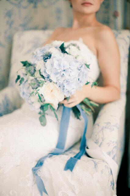 Blue Bouquet. #NUANSAKU #Wedding #Organizer #BlueTheme