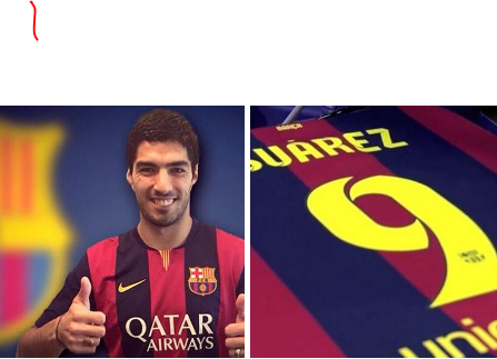 clappingmedia's tweet photo. [#Mercato] OFFICIEL ! Luis Suarez signe au Barça pour 5 ans soit un montant de 75M€ ! http://t.co/rjJLKxnqQq