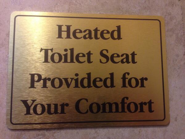 KayteKurth's tweet photo. Heated toilet seats at the gas stop. #onlyinnebraska #okbound #newexperiences http://t.co/lIDQVMWcqT
