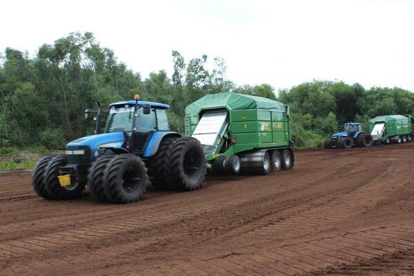 PEAT HARVESTING AT CLOVER PEAT