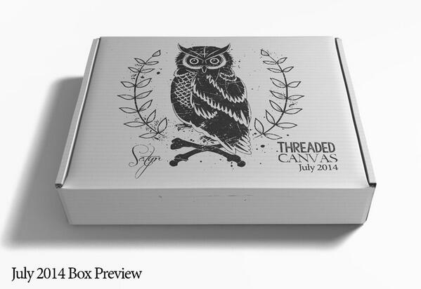 ThreadedCanvas's tweet image. I wonder what's inside? TC Subscribers will find out next week! Receive 10% off by using code 'social10' at checkout