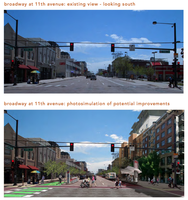 StreetsblogUSA's tweet photo. Denver's big opportunity http://t.co/zrUWb7kEQl A new vision for Broadway http://t.co/lWsfW7ieT8
