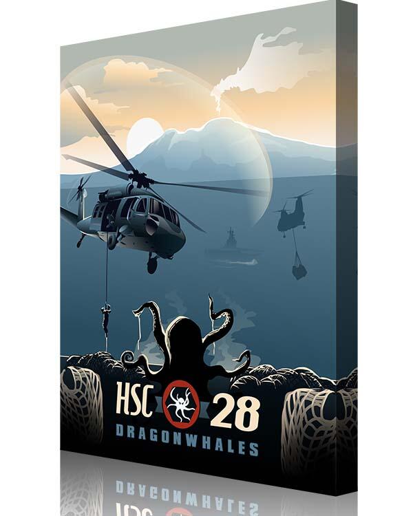 HSC28 Dragon Whales fly the MH-60S Knighthawk & CH-46 Sea Knight -artwork by Squadron Posters!
squadronposters.com/product/helico…