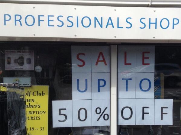 RuncornGolfShop's tweet photo. Up to 50% off sale now on in store! #sale #golf #waterproofs #shoes #adidas #footjoy #proquip http://t.co/tMpu3YY2Pf