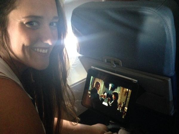 Live on Delta flight #1097 to Los Angeles! # industrialdesign #producttesting # iPad #Apple