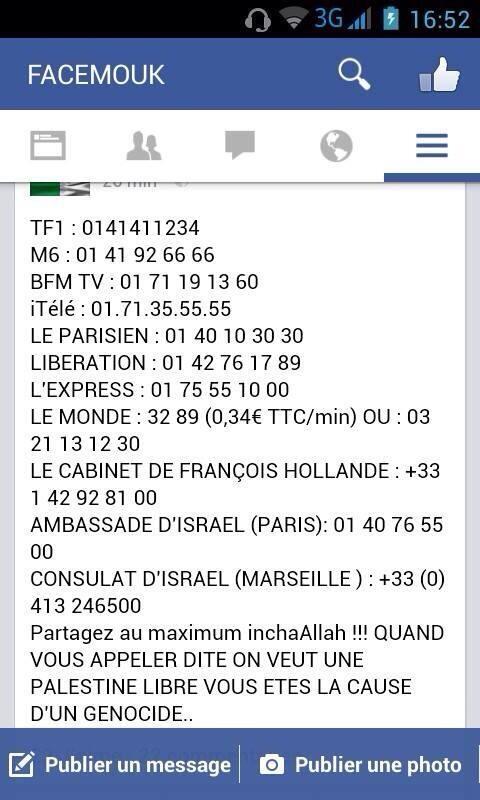 SabrinaaM's tweet photo. Allez y appeller!! #helpgaza #tousderrierlapalestine  #FreePalestine http://t.co/Boax2OQkJw