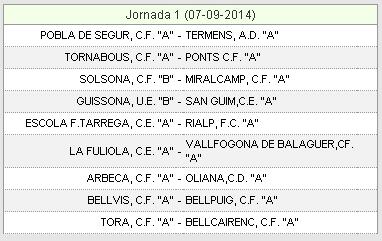 Tenemos calendario de #3cat14 #futbolcat La 1ª jornada sera...