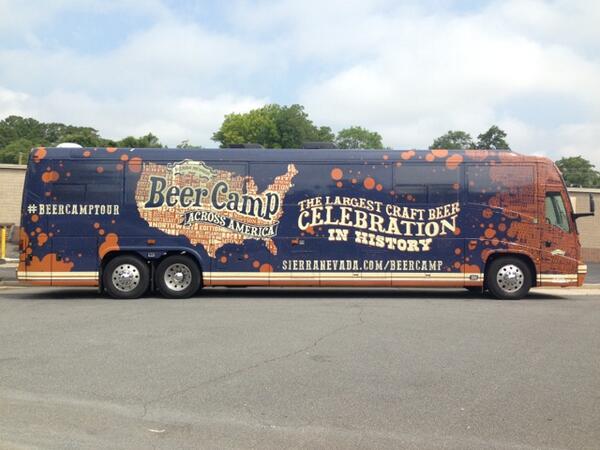 SierraNevada's tweet photo. If we weren't pumped already, this outta do the trick. Fellow craft brewers, get on the bus. #beercamptour http://t.co/aoYvz4PScs