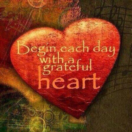 I WILL HAVE AN "ATTITUDE OF GRATITUDE" TODAY......
