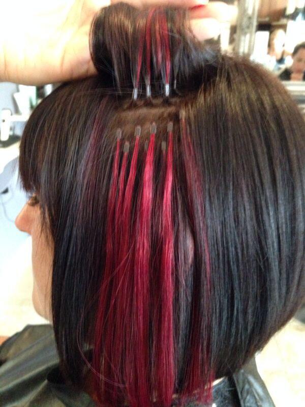 Thevanitylounge's tweet photo. Add some colour with @Fabulong Hair extensions.... Before and after http://t.co/6Dkbedkmje