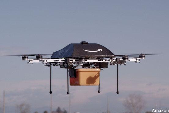 WSJ's tweet image. Amazon formally requested permission from the FAA to start testing drones. on.wsj.com/1monafS $AMZN