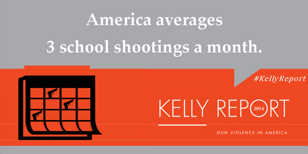 MT @RepRobinKelly America averages 3 school shootings a month. We need to stop these reckless killings #KellyReport