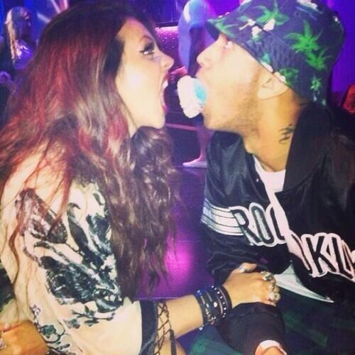 SourceLMF's tweet image. #PHOTOS Jesy et Rycardo en boîte de nuit - 09.07.14