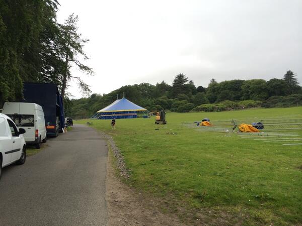 Cracking on at the #hebcelt14 build. Got your tickets yet hebceltfest.com/booking/ #snoozeyoulose