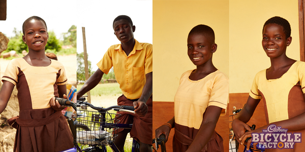 bicyclefactory's tweet photo. Best way to kick off our weekend? Knowing we're contributing to the smiles on student's faces #thebicyclefactory http://t.co/nRtb1KL5ka