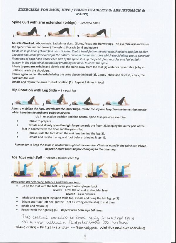 "PilateswithDiane" Classes improve flexibility,core strength &amp; posture
See Southam Express Advertiser for class info