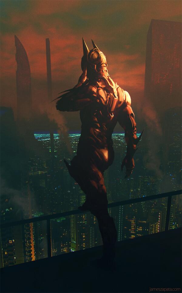*Stands n a rooftop watching gotham* hmm quiet out.....thats normly strange #OpenRP