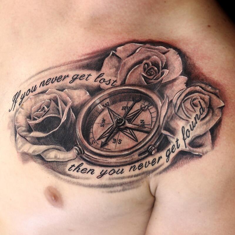 40 Compass Tattoo Ideas and Design Inspirations for 2022  100 Tattoos