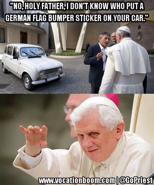 newfeminism's tweet photo. Seriously enjoy these!! #BattleOfThePopes TY @GoPriest for the awesome graphics!! @badgercatholic @Sr_Lisa @napnovel http://t.co/noz1ti8uZB