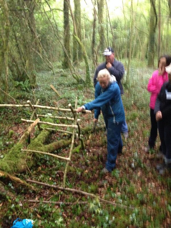 #forestschool with @ciarahinkman #learninglandscape workshops to connect groups with nature.#lovekinvara #burrenbeo