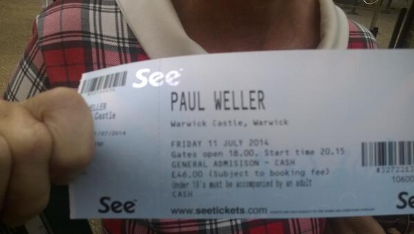 kevmorris3's tweet image. #Mr Weller live @ Warwick castle blasting out Changing Man better than sex