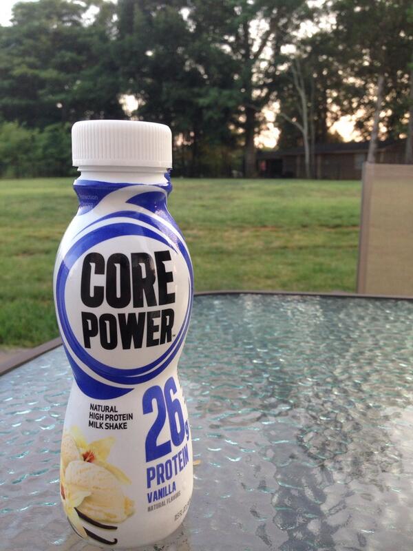 Washing down a new fastest mile with a <a href="/CorePower/">Core Power</a> vanilla shake! #mycorepower #nc