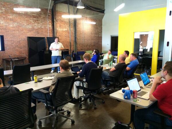OklahomaPHP's tweet image. Kicking off the @CraftingCode meetup with an introduction to @codeclimate