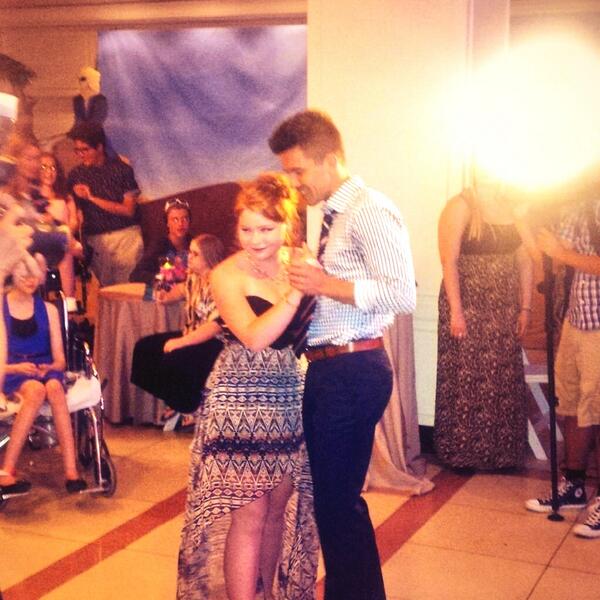 Tada! RT @MaddieBlenk: Currently wondering if <a href="/awiedeman3/">Andrew Wiedeman</a> will be at the sickkids prom Hopefully I can see him again