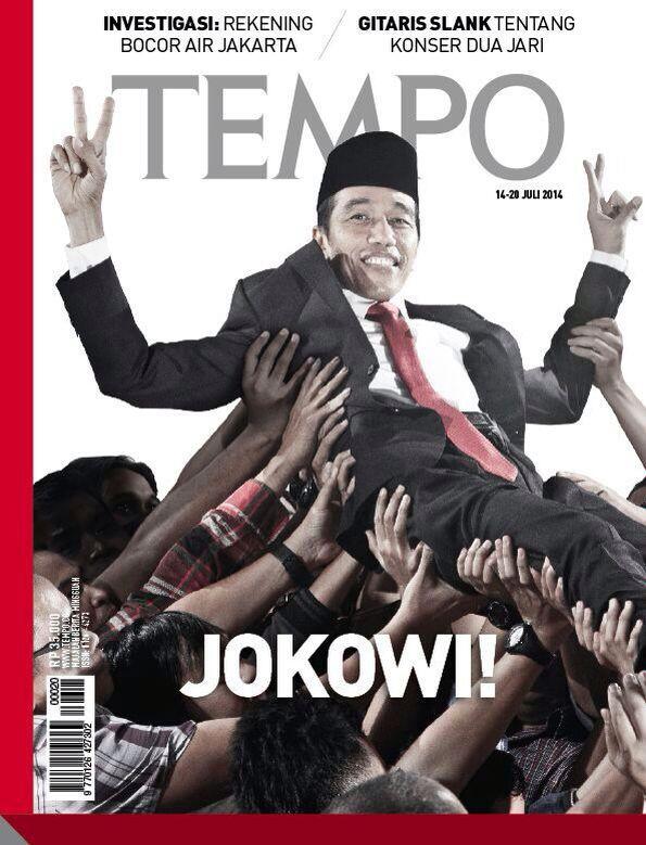 jokoanwar's tweet photo. Sampul TEMPO besok cadassss!! Begini nyenengin selalu kalau #JokowiPresidennya http://t.co/e7PJePqLXK