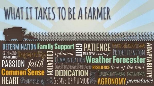 What is takes to be a farmer! Ben je het hier mee eens? Wees trots en RT