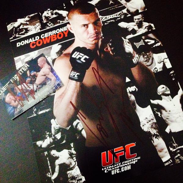 KevinHarvick's tweet image. Off to Atlantic City for #UFCFightNight RT to win a @Cowboycerrone autograph. 1 RT picked in 4 hrs. #WinItWednesday