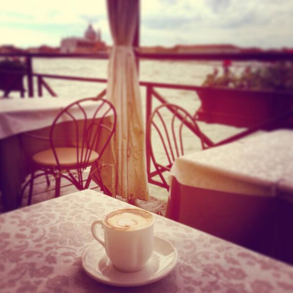 10am in Venice and I've already had 2 espressos and a cappuccino! This is Italy.