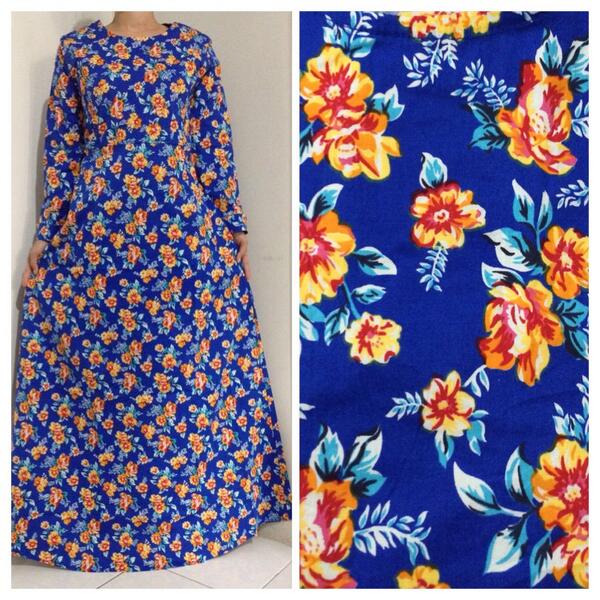 fashiffashop's tweet photo. Floral maxi 005 • katun (stretch,tebal) • LD 92-108 cm • panjang 145 cm • fit to XL • Rp. 105.000 • DM • bbm 7DF82F52 http://t.co/qi9sErEj3n