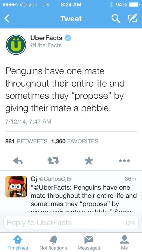 1Find a girl that is into penguins.2Save an arm and a leg by proposing with a pebble. 
3Show this fact if questioned.